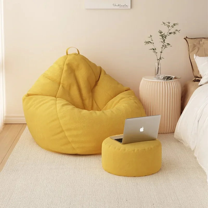 Nordic Modern Cream Living Room Sofas Single Corner Designer Unusual Bean Bag Sofas In Stock Small Canape Salon Home Decoration