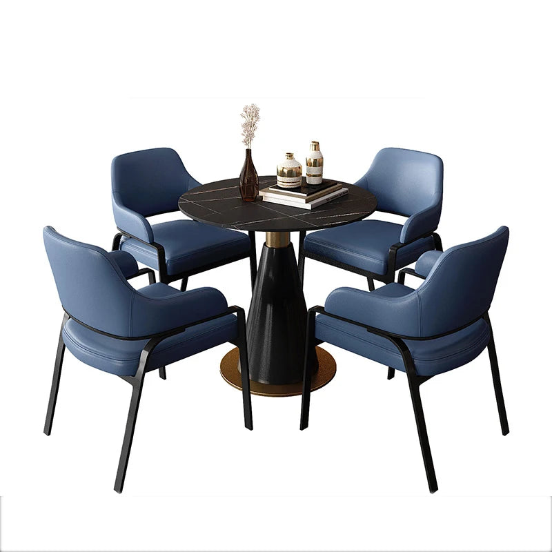 Living Room Nordic Dining Table Round Accent Mobile Dining Room Set Designer Home Tavolino Da Salotto Kitchen Furniture