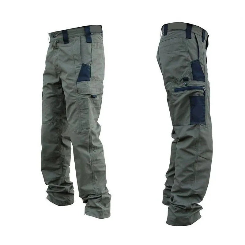 Men's Cargo Pants Multi Pockets Work Trousers Casual Tactical Pants Male Outwear Straight Autumn Winter Wear-resisting Trousers