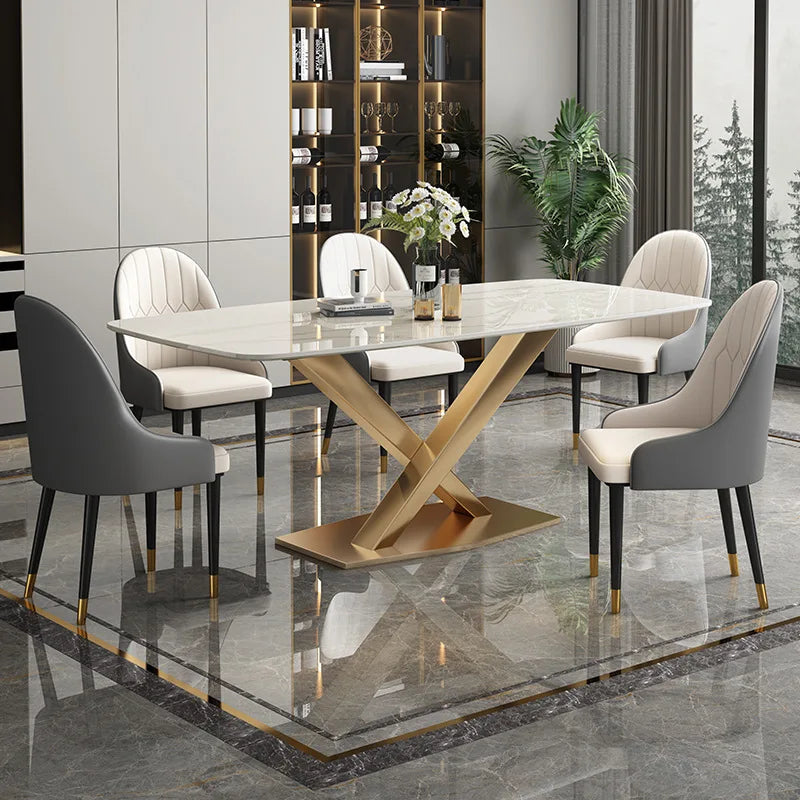 Dining room set designs rectangle dining table set 6 chairs stainless steel rectangle dining table