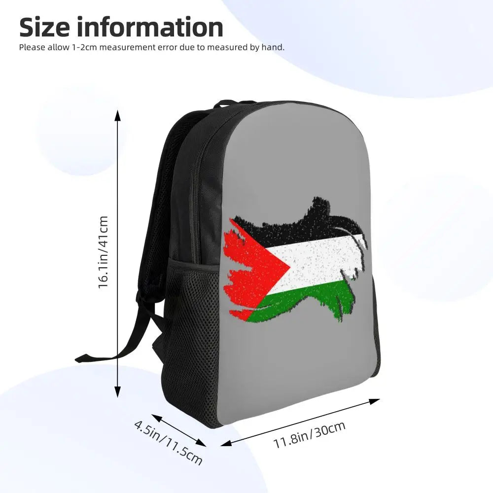 Custom Palestinians Keffiyeh Pattern Backpack for Women Men Waterproof College School Tradition Bag Print Bookbags