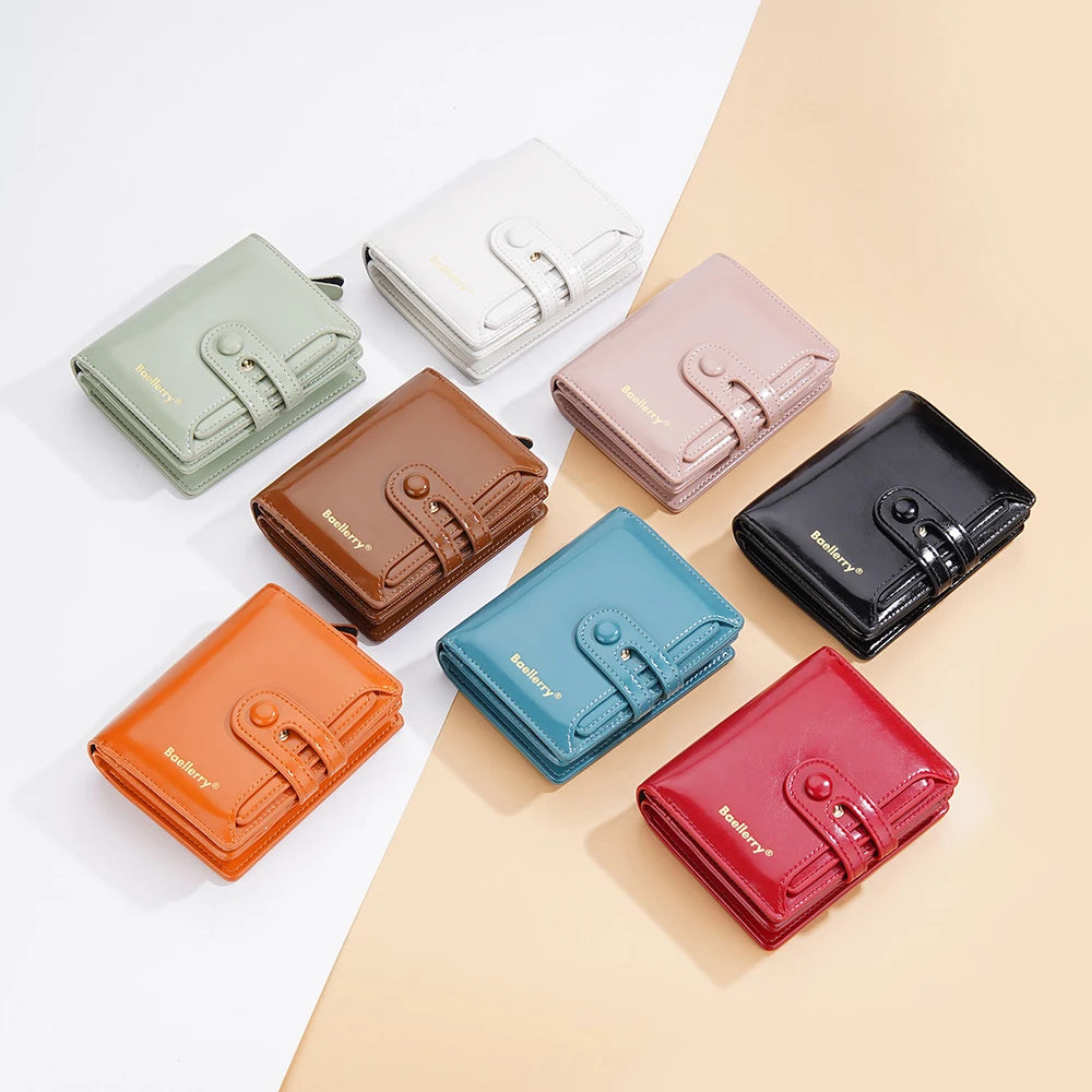 Women Wallets Large Capacity Female Leather Coin Purses Hasp Clutch ID Credit Card Holder Purse Money Bag Red Wallet for Women