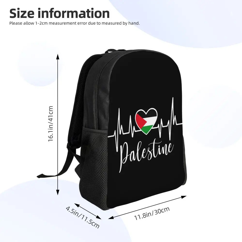 Custom Palestinians Keffiyeh Pattern Backpack for Women Men Waterproof College School Tradition Bag Print Bookbags