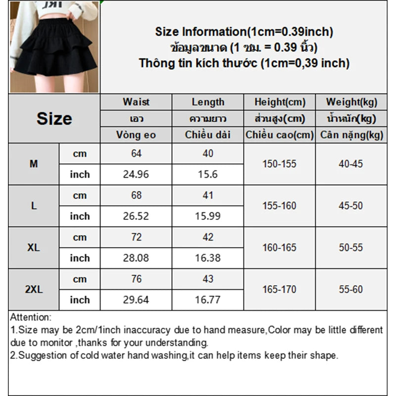 High Waisted Short Skirt Half Body Spring And Autumn Women's Cake Skirt 2024 New A-line Skirts Fashionable Pleated Skirts