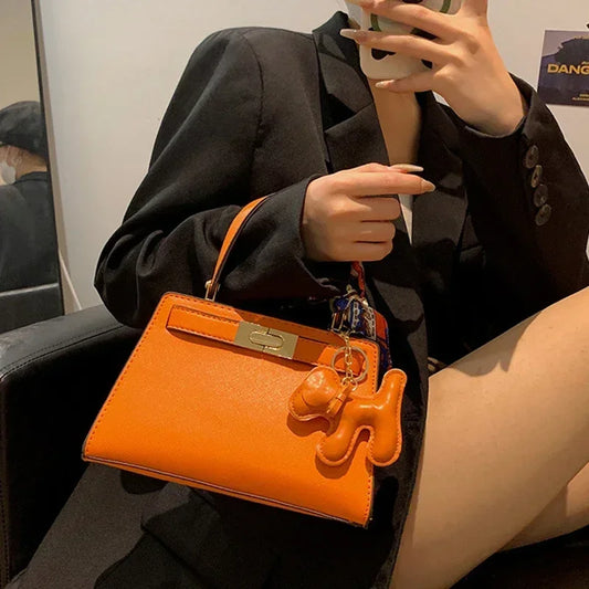 New Year Premium Luxury Ladies Handbag PU Imitation Leather Designer Office Shoulder Bag Women's High Quality Pony Crossbody Bag