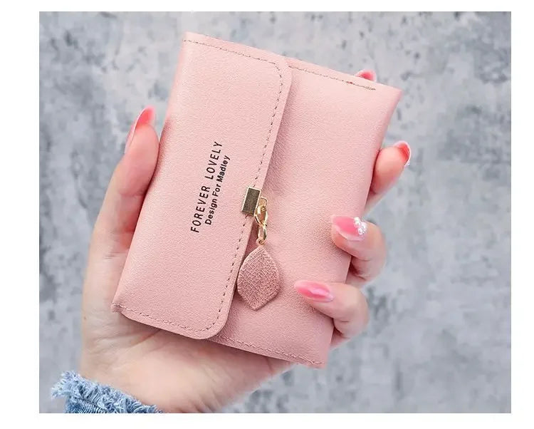 Fashion Short Women Wallets PU Leather Women Luxury Tassels Wallet Hasp Small Wallet Trend Coin Purse Ladies Card Holder