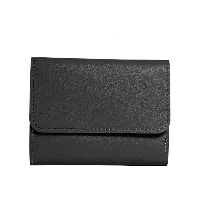 New Cute Wallets for Women Small Hasp Girl Credit Card Holder for PU Leather Coin Purse Female Wallet Short Purses for Women