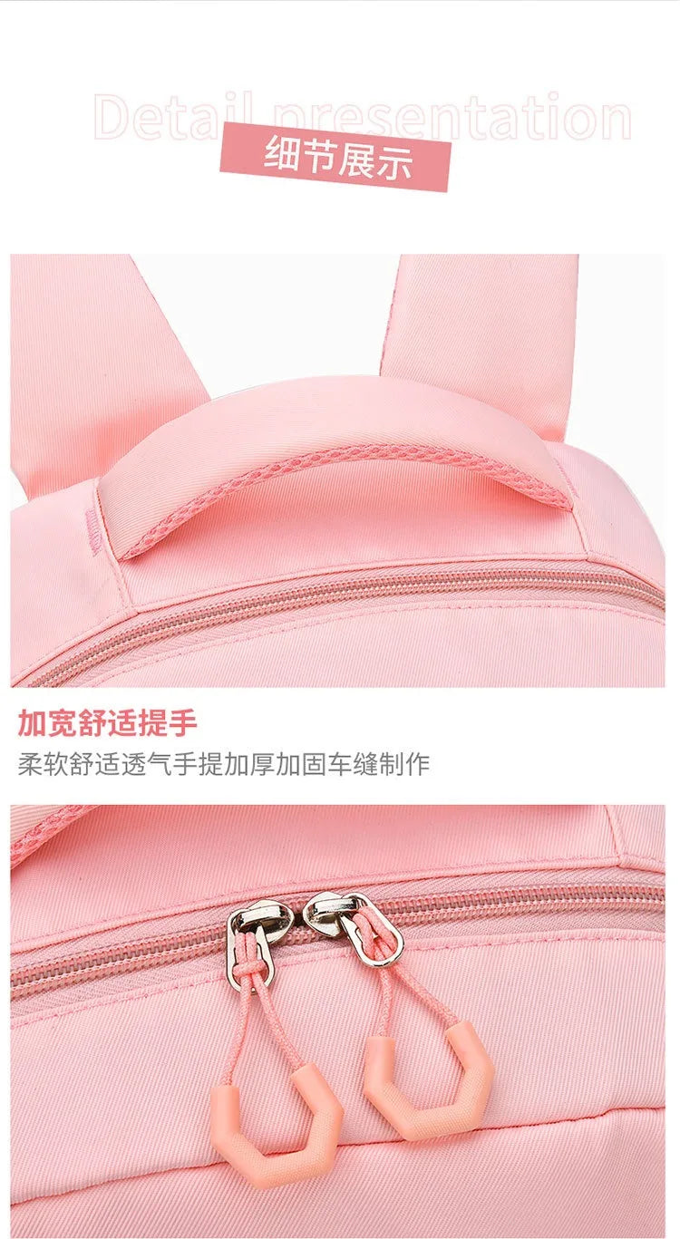 New Type of Lightweight Backpack Primary School Girls Children's Backpack Large Capacity Spine Protection Wholesale Waterproof