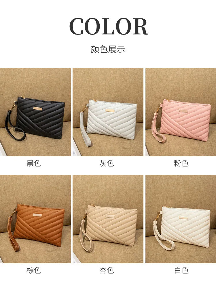 Fashion Embroidery Women Envelope Clutch Bag Ladies Evening Party Large Capacity Clutches Handbag PU Leather Phone Purses Bolsas