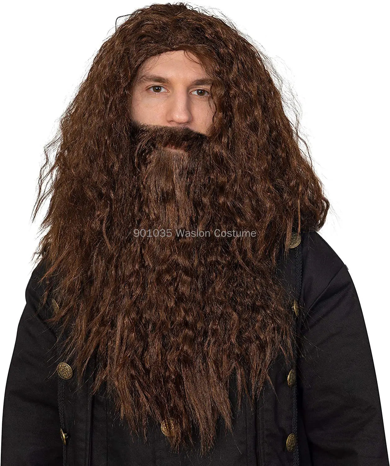 Beard Set Wizard Costume Halloween Cosplay Hair Long Accessories Party Grey Fake Curly Dress Up Gray Men S Accessory Jesus Judge