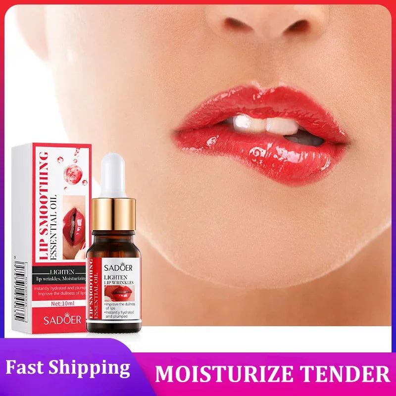 Lip Booster Plumping Serum Oil Hyaluronate Acid Moisturizing Sexy Enhancer Non-Irritating Brighten Fade Lines Plump Products