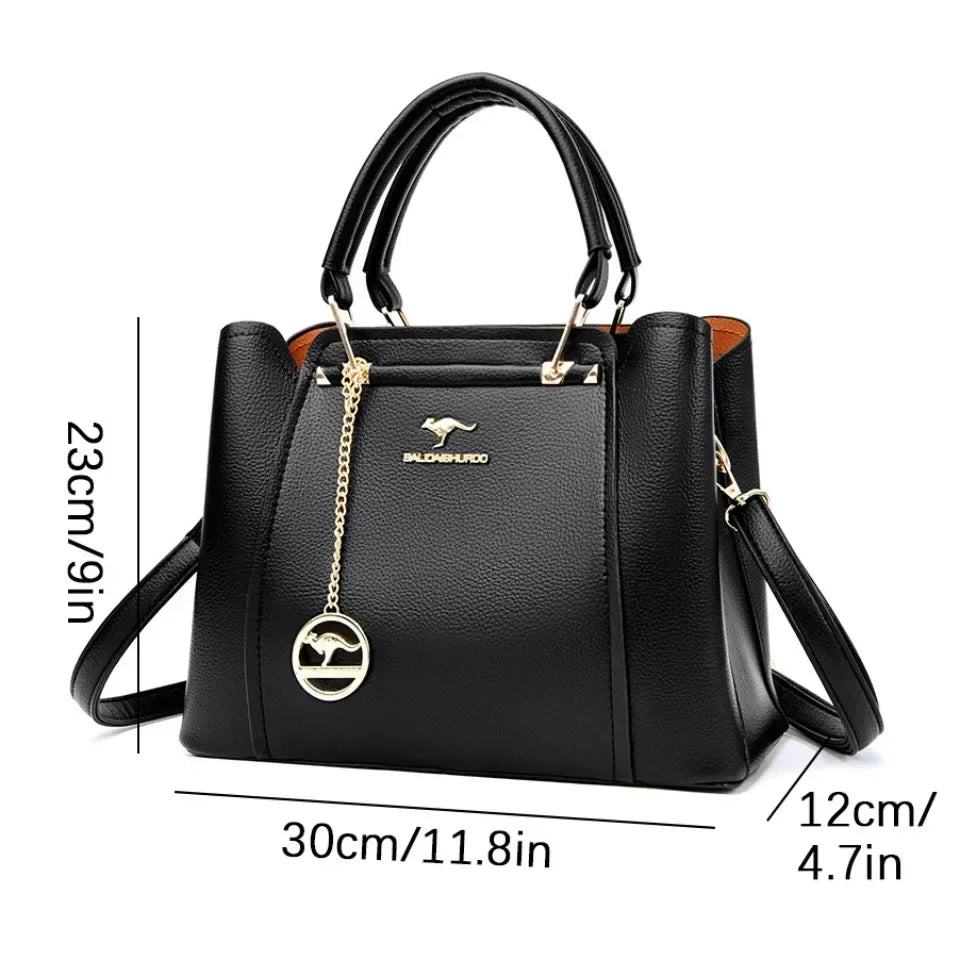 Real Women Soft Leather Shoulder Bags Luxury Women's Bag High Quality Ladies Handbag Fashion Female Messenger Bag Large Tote Sac