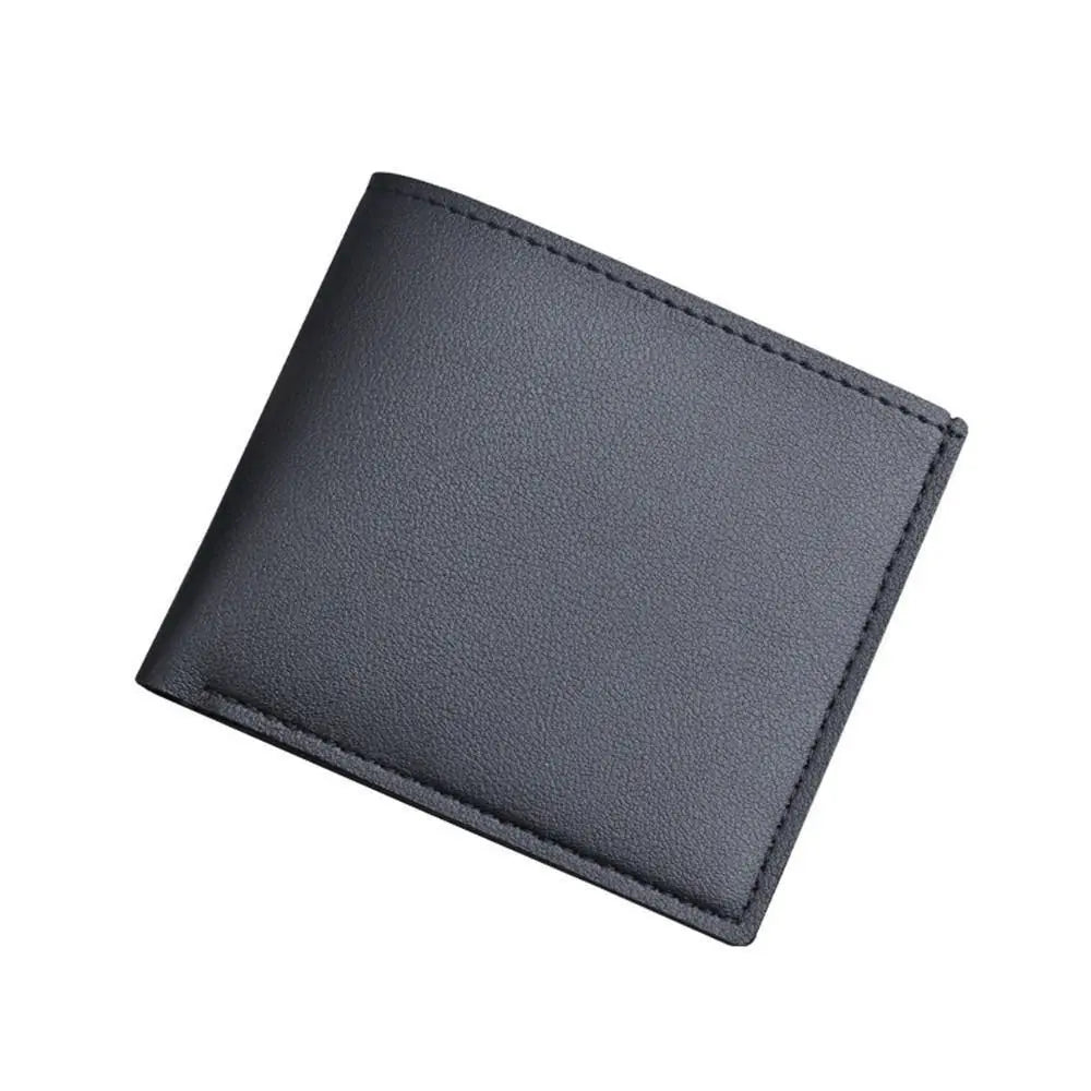 Fashion PU Leather Men Wallet Large-capacity Multi-card Slot Card Bag High Quality Folding Coin Purse