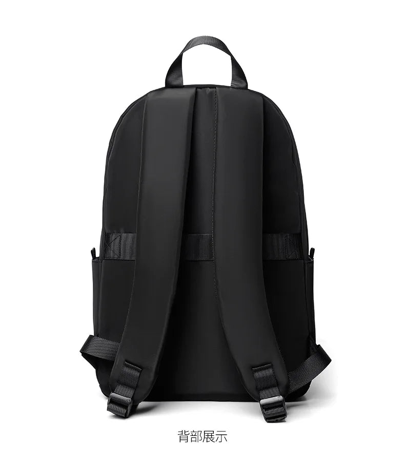 New Style Men's Business Backpack Nylon Solid Color Large Capacity  Student Schoolbag  Travel Backpack on Sale