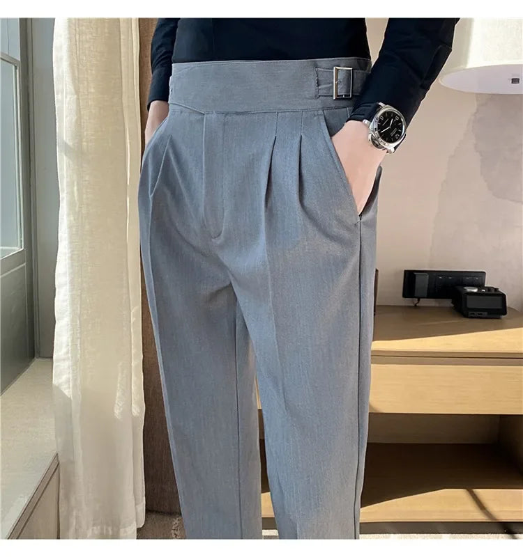 High-quality Nadors Men's Trousers Casual Business Formal Suit Pants High-waisted Slims Smooths Your Silhouette Cropped Pants