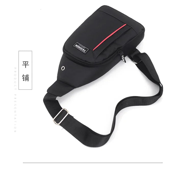 Men Fashion Multifunction Shoulder Bag Crossbody Bag On Shoulder Travel Sling Bag Pack Messenger Pack Chest Bag For Male