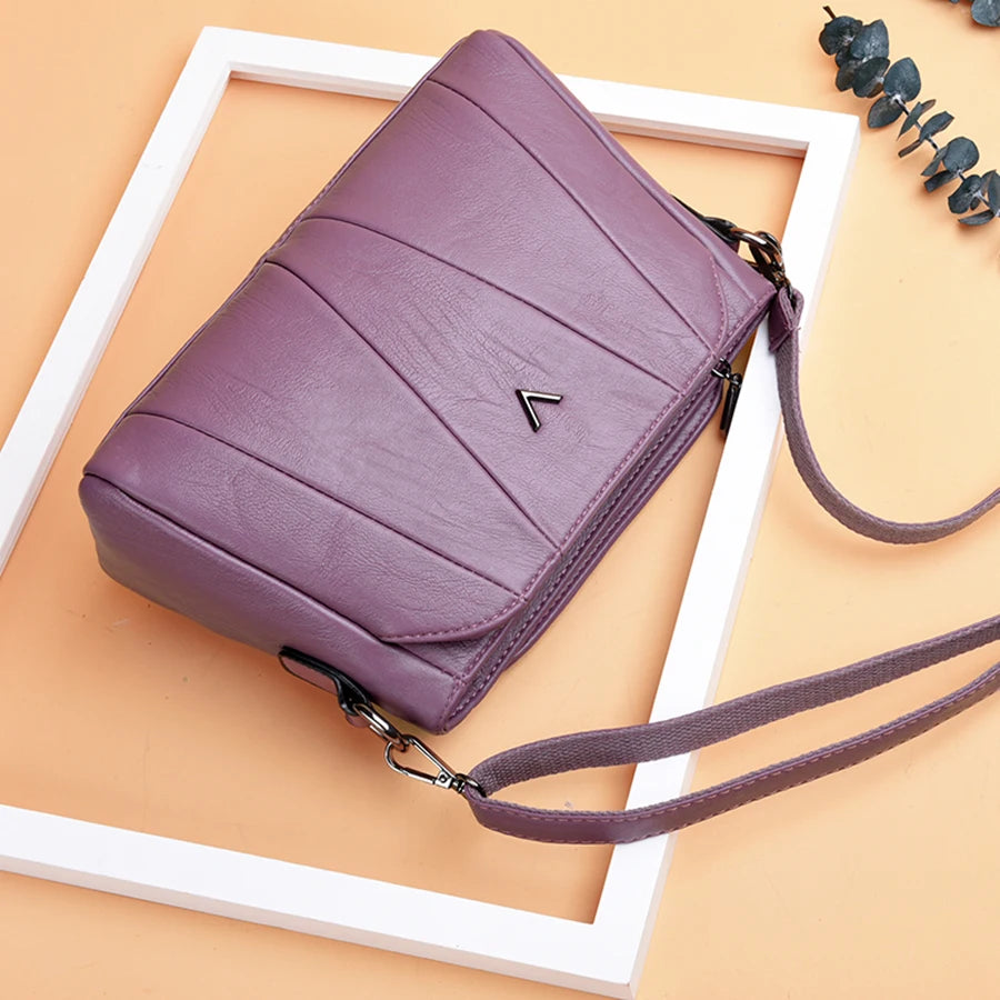 Famous Designer Crossbody Shoulder Bag High Quality Soft Leather Bags Ladies Vintage Handbags Sac A Main Casual Tote Bag Bolsos