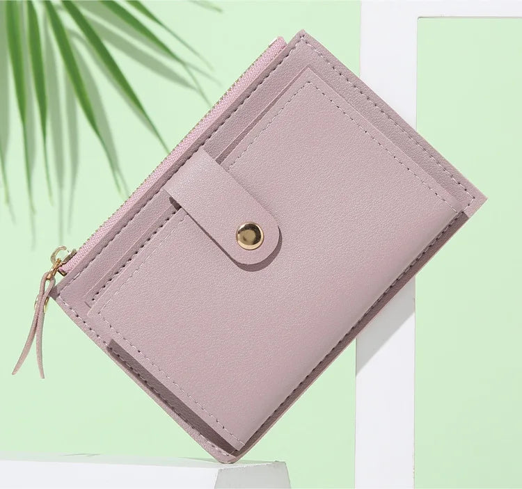 2023 New Short Women Wallets Free Name Engraving Slim Card Holder Female Purses Cute Simple High Quality Brand Women's Wallet