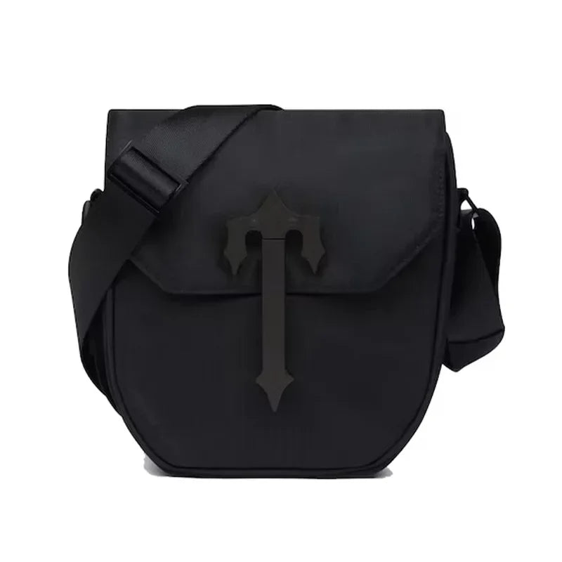 High Quality Fashion Messenger trapstar Bag Lightweight Design Black Nylon Crossbody Bag Large Capacity Stylish Men Shoulder Bag