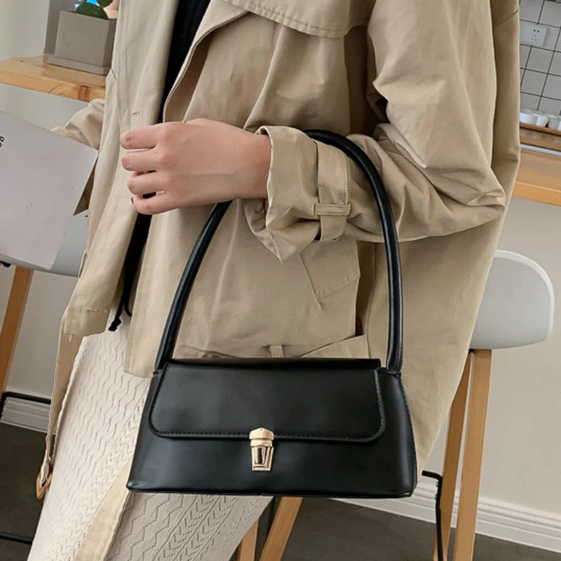 Luxury Brand Crossbody Bags For Women Fashion Design Underarm 2023 Woman Shoulder Bag Female Handbag And Purses Solid Color