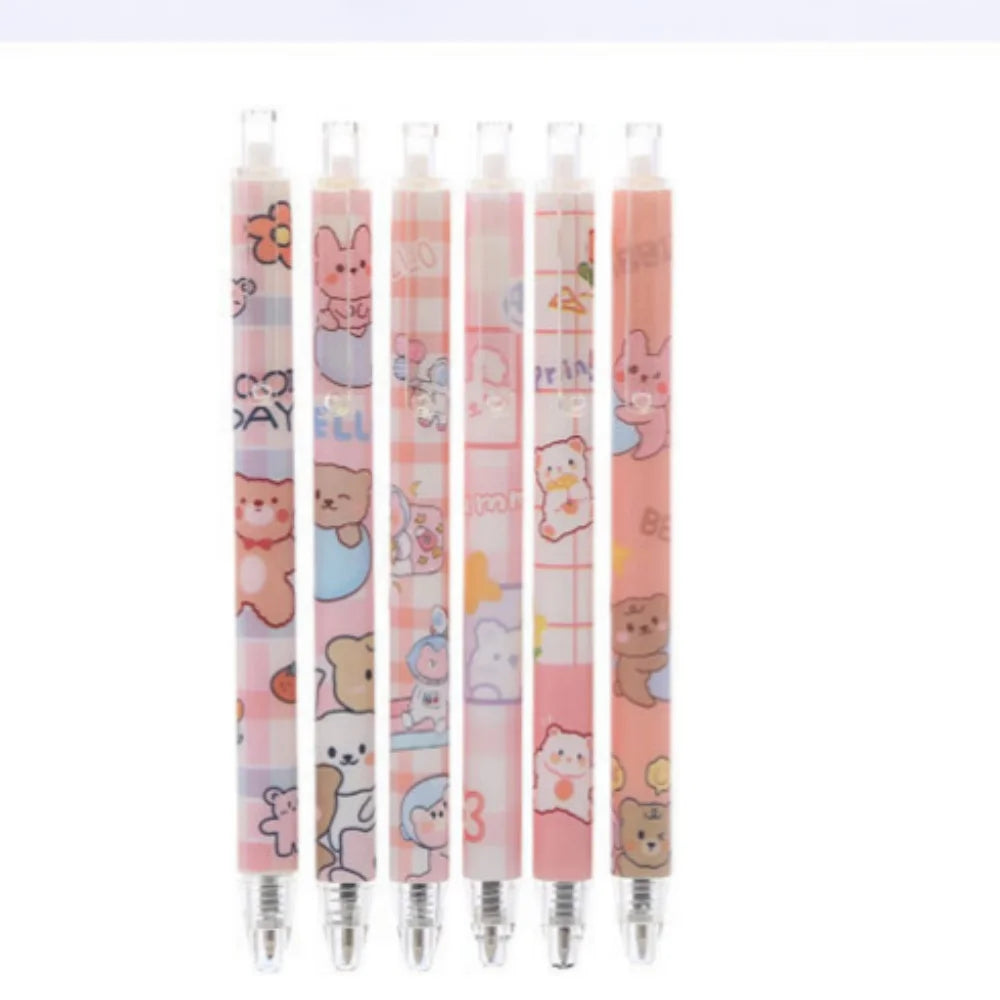 One. Peach quick-drying gel pen, cute peach office signature pen, press student pen wholesale. Color random