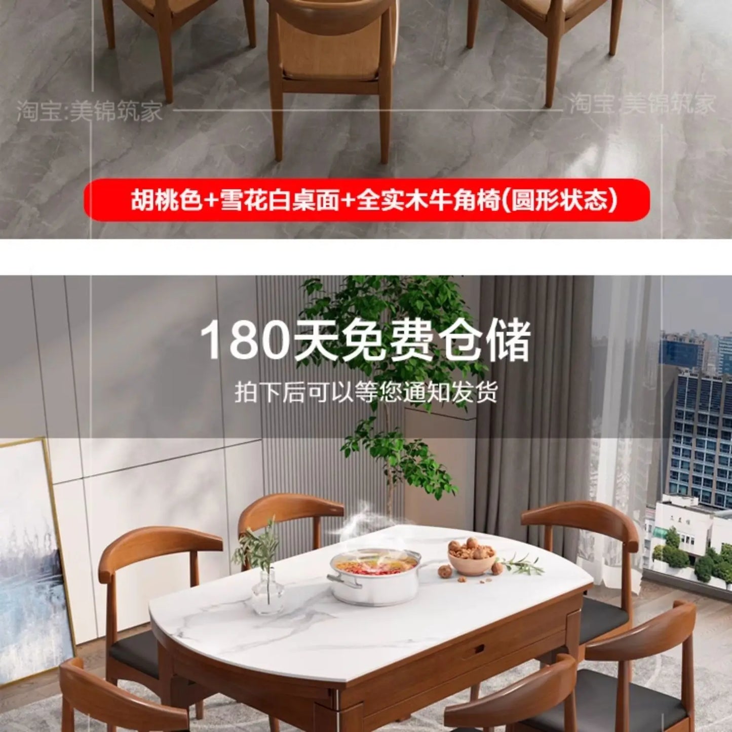 Extendable Dining Table Sets Chairs Cabinets for Living Room Glass Garden Furniture Portable Folding Comedores 4 Sillas Ofertas