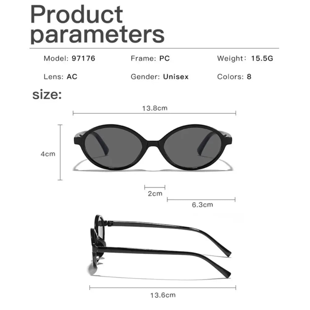 نظارات شمسية صغيرة دائرية بحماية من الأشعة فوق البنفسجية 400، نظارات بلاستيكية للسفر، نظارات طبية بإطار صغير للرجال والنساء