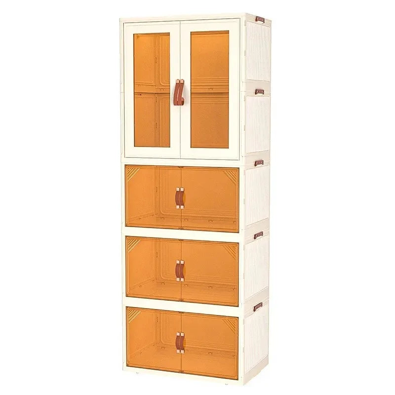 Furniture Living Room Storage Cabinet Baby Wardrobe Children'S Bedroom Foldable Floor-Standing Clothing Organizer Bin