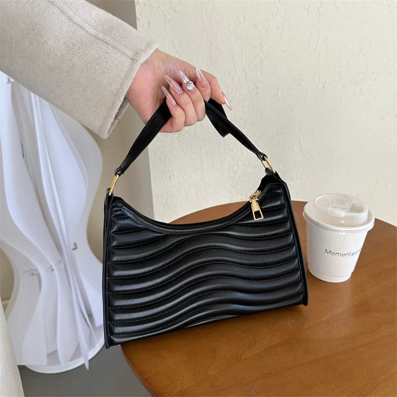 Women's Underarm Bag Commuting Texture Minimalist One Shoulder bag New Versatile Fashion Pu Handbag Crossbody Bags Shopper Purse