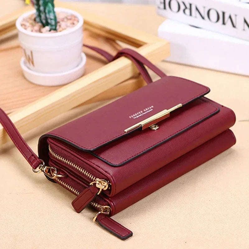 Fashion Crossbody Bags New Pu Leather Women Handbags Female Multifunctional Large Capacity Shoulder Bags For Ladies Phone Purse