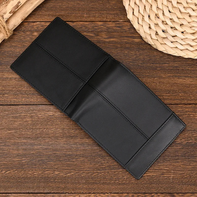 RFID Blocking Men's Business Wallet Thin Purse Male Card Holder With Zipper Coins Pocket Black Brown Male Wallets Short Coin Bag