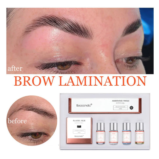 Kit de plastification des sourcils Pro Brow Lift Perming avec film alimentaire Nutrition Keratin Perming Lotion pour usage domestique