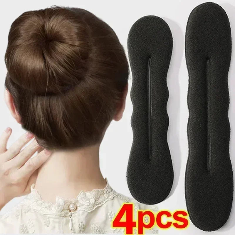 Outil de coiffure en éponge Boucle en plastique Fabricant de cheveux bouclés Chouchou Bandeau Twist Donut Chignon Bigoudi Bandeaux Outils de coiffure