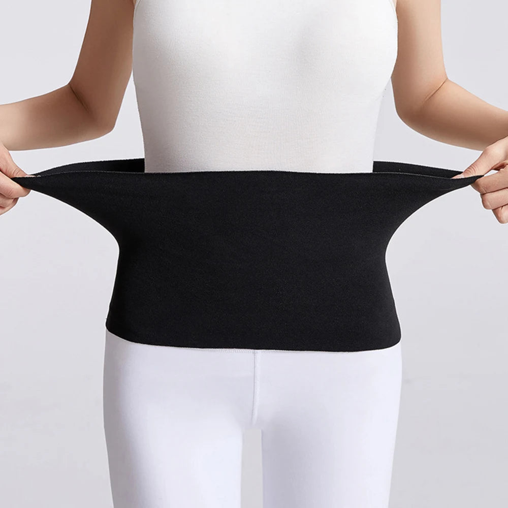 Elastic Cotton Cloth Unisex Thermal Waist Support Abdomen Back Pressure Warmer Inner Wear Winter Cummerbund Stoma Bag Support