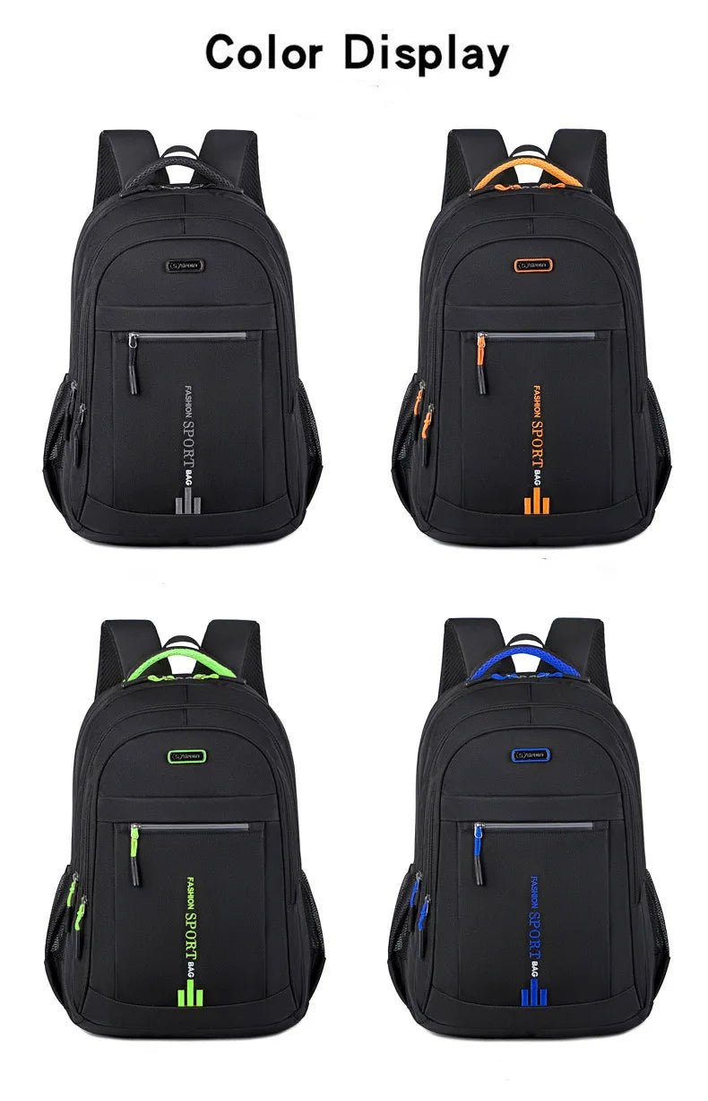 Men's Backpacks Oxford Waterproof Rucksack Business Computer Bag Casual Backpack Senior High School Student Schoolbag Large Capa