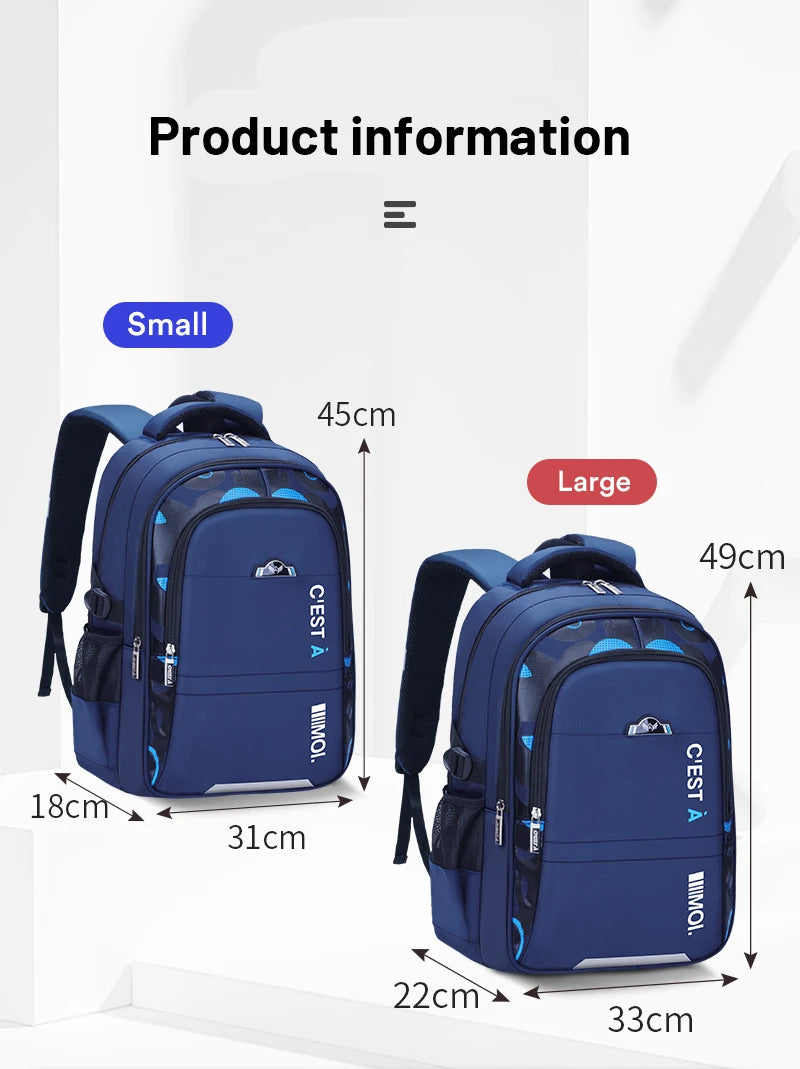 2024 New Children School Bags Kids Backpack In Primary Schoolbag For Teenager Boys Waterproof Backpacks Book Bag Mochila