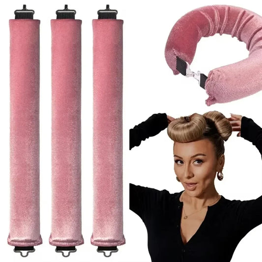 Accessoires pour cheveux Boucles sans chaleur Beauté Femmes Produits bouclés Bigoudi en caoutchouc Curling Sommeil Outils de coiffure Rouleaux en mousse pour cheveux