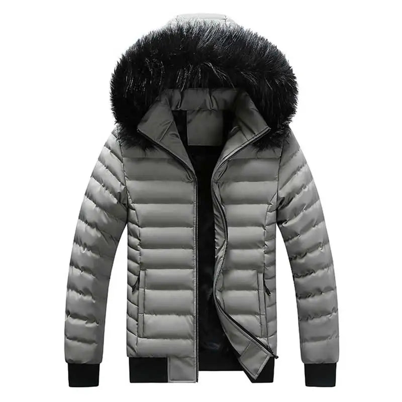 Parka Winter New Men High Quality Push Thickened Gathering Heat Keeping Warm Windproof Hooded Cotton Jackets Detachable Hat Male