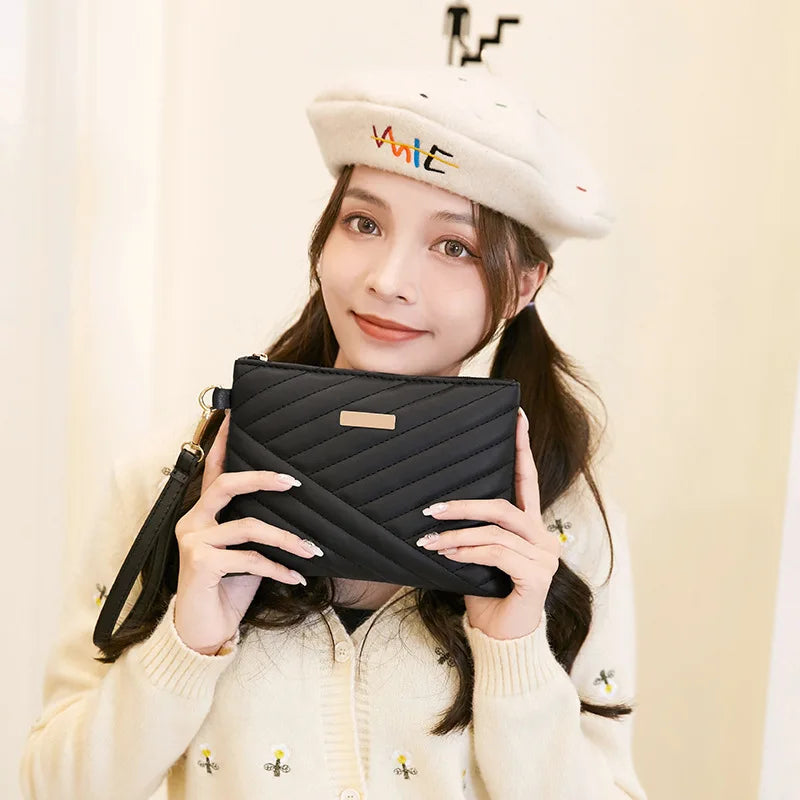 Fashion Embroidery Women Envelope Clutch Bag Ladies Evening Party Large Capacity Clutches Handbag PU Leather Phone Purses Bolsas