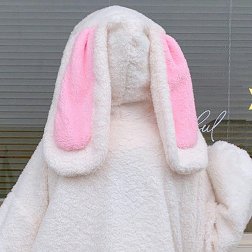 Winter Hoodies Warm Kawaii Rabbit Ears Women Sweatshirt Girl Lolita Hooded Zip-up Casual Sweatshirts Harajuku Hoodie Long Sleeve