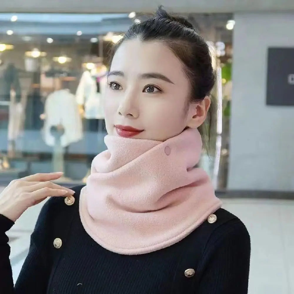 Autumn Winter Fleece Neck Scarf Thickened Warm Neck Collar For Women Men Plush Windproof Neckerchief Neck Protector Neck Cover