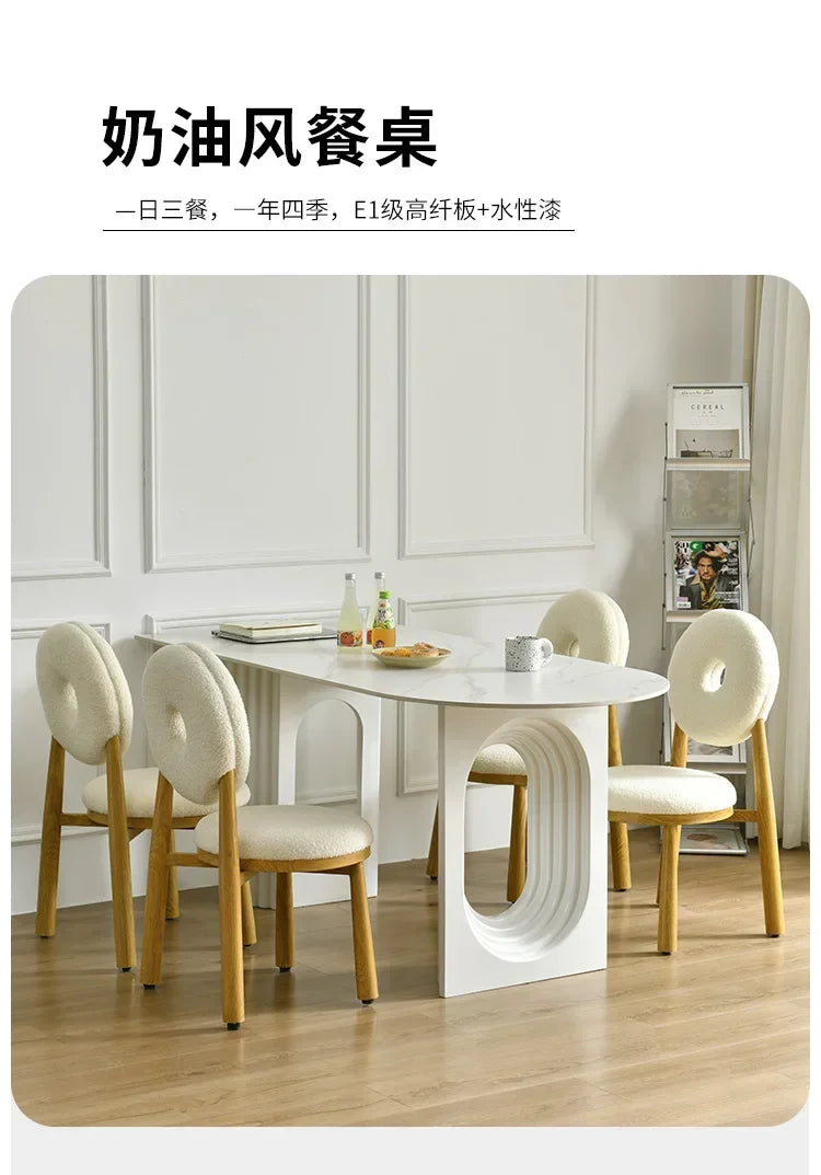 Dinner Service Dining Table Set 4 Chair Dressing Dressing Side Table Coffee Multifunctional Files Tables New