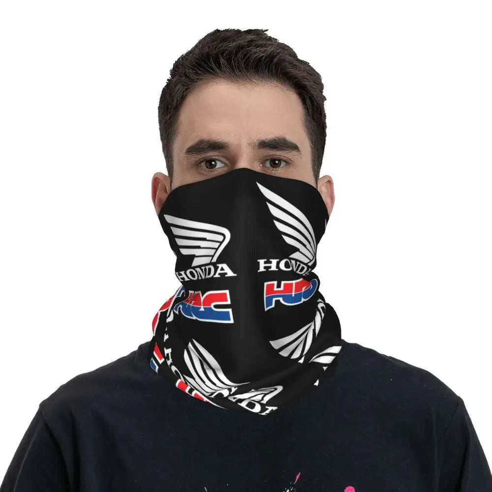 Motorcycle Racing Corporation Motorcycle Bandana Neck Gaiter Printed Mask Scarf Warm Face Mask Running Unisex Adult Windproof