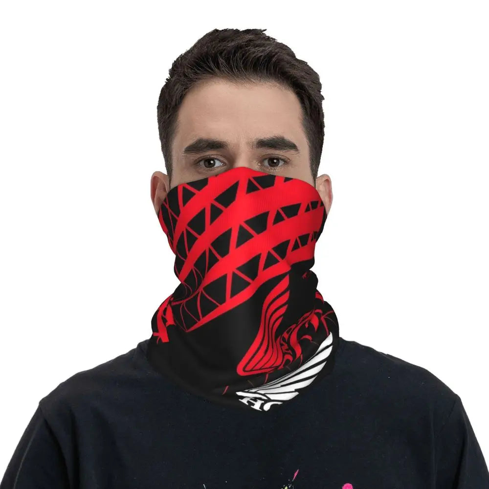 Motorcycle Racing Corporation Motorcycle Bandana Neck Gaiter Printed Mask Scarf Warm Face Mask Running Unisex Adult Windproof