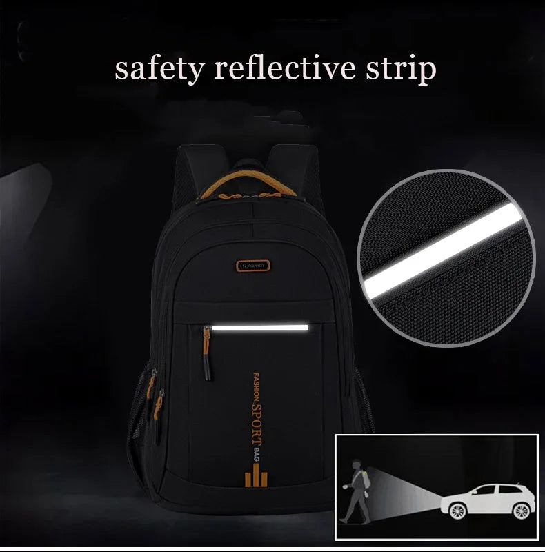 Men's Backpacks Oxford Waterproof Rucksack Business Computer Bag Casual Backpack Senior High School Student Schoolbag Large Capa