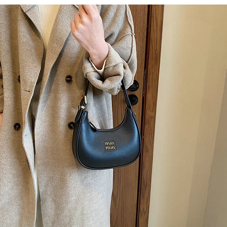 Fashion Armpit Bag 2024 New Style Simple Fashion Dumpling Bag High-end Retro Versatile Shoulder Crossbody Bag