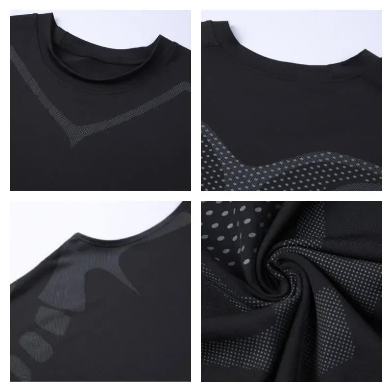 Compression Tank Top Men Gym Shirt Sleeveless Quick Dry Printing Sportswear Male Fitness Bodybuilding Vest Workout Muscle Top