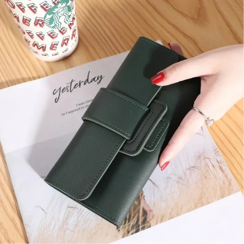 Women Wallet Cardholder Coin Purses Clutch Phone Credit Card Holder Ladies Luxury Large Capacity Leather Bag with Zipper