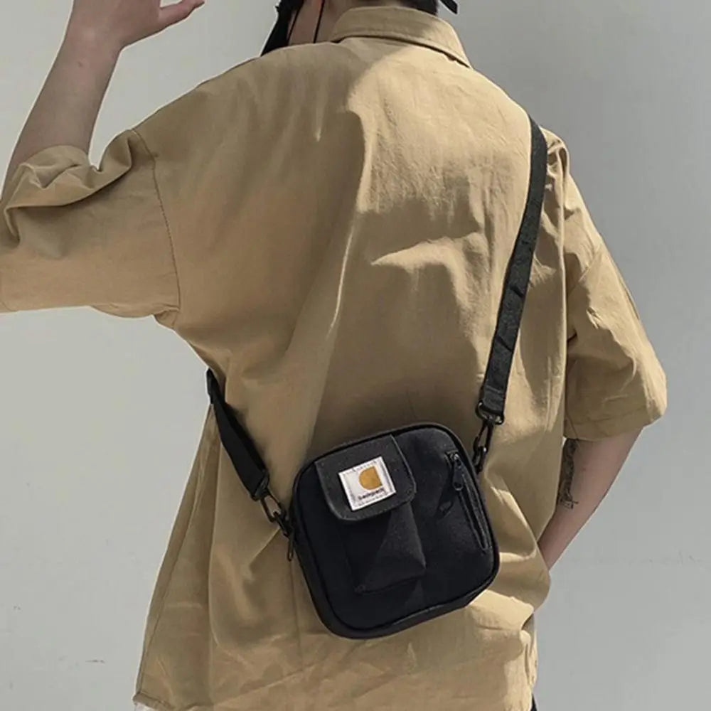 Handbag Oxford Cloth Crossbody Bag Fashionable Messenger Bag Phone Pouch Canvas Square Bag Hip-hop Travel Shoulder Bag