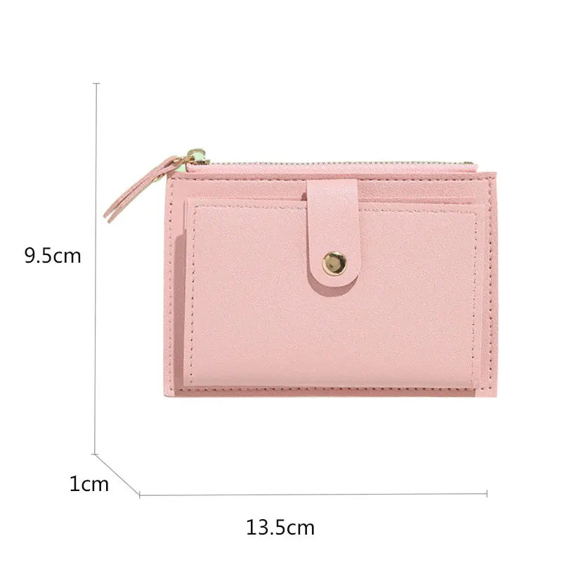 2023 New Short Women Wallets Free Name Engraving Slim Card Holder Female Purses Cute Simple High Quality Brand Women's Wallet